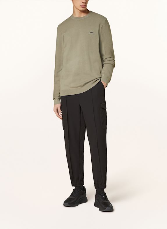 BOSS Pullover MOMENTUM KHAKI