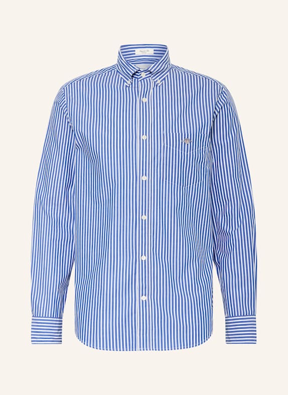 GANT Hemd Regular Fit BLAU/ WEISS
