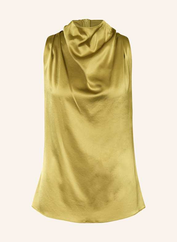 TIGER OF SWEDEN ODISIA satin blouse top LIGHT GREEN