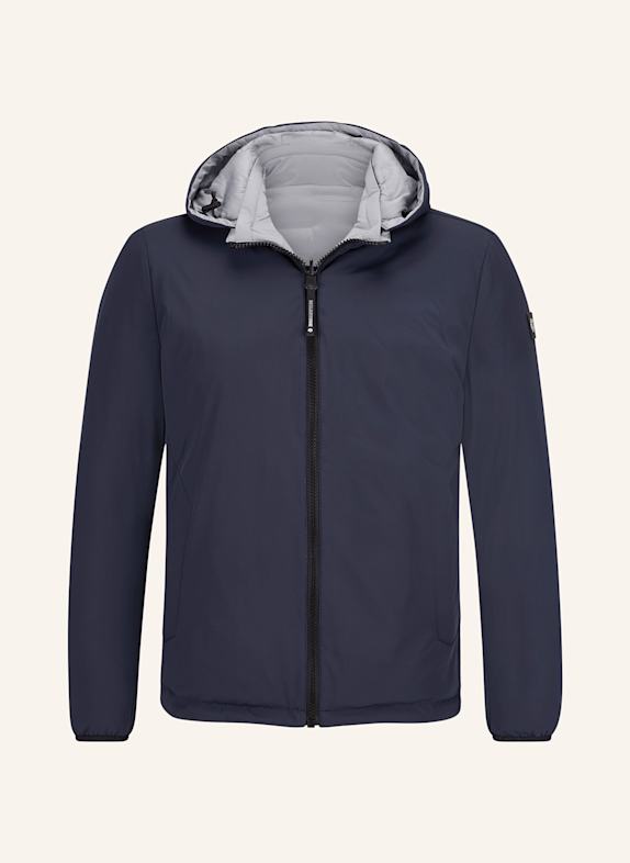 MILESTONE Stone Island zipped bomber jacket DARK BLUE/ GRAY