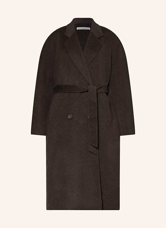 Acne Studios Wollmantel GRAU/ DUNKELGRAU