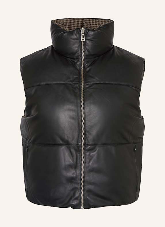 BELSTAFF Kamizelka pikowana RHODIUM, dwustronna CZARNY