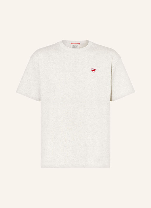 SCOTCH & SODA T-Shirt CORE HELLGRAU/ BEIGE