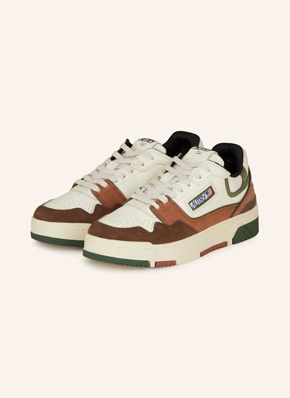 AUTRY Sneaker CLC ECRU/ BRAUN/ GRÜN
