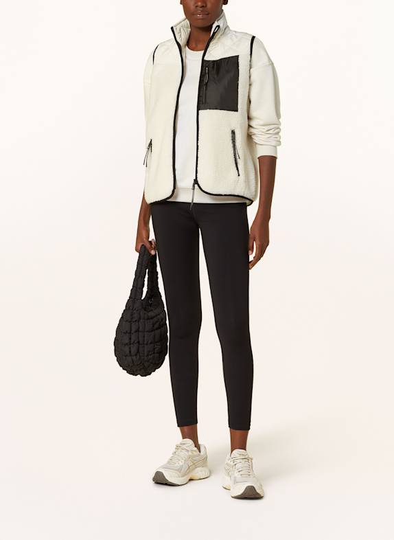 TheJoggConcept Weste JCBERRI im Materialmix WEISS/ SCHWARZ