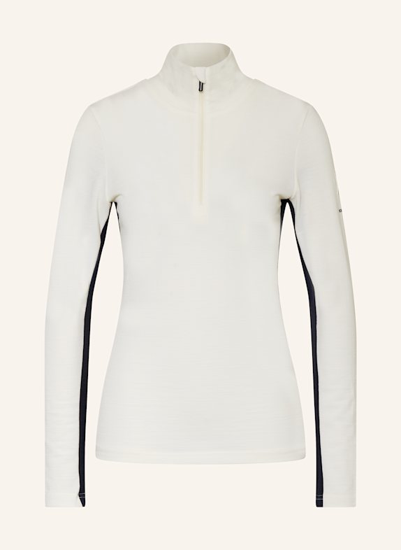 WE NORWEGIANS Piqué midlayer VOSS made from merino wool WHITE