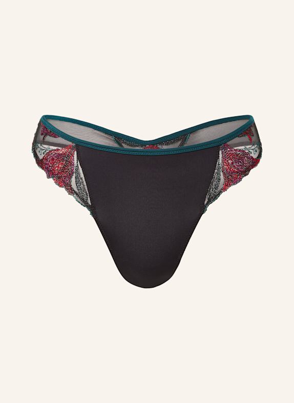 MARIE JO Thong YOLY BLACK/ TEAL/ RED