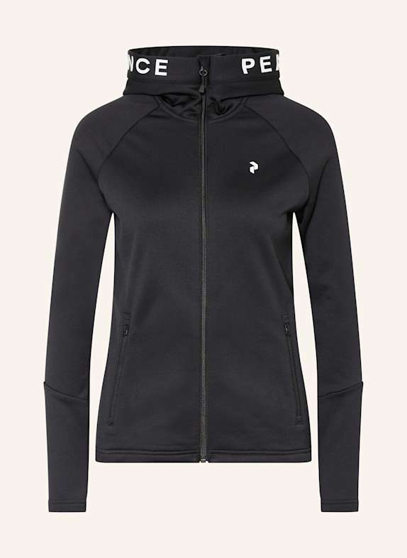 Peak Performance Midllayer-Jacke RIDER ZIP HOOD SCHWARZ