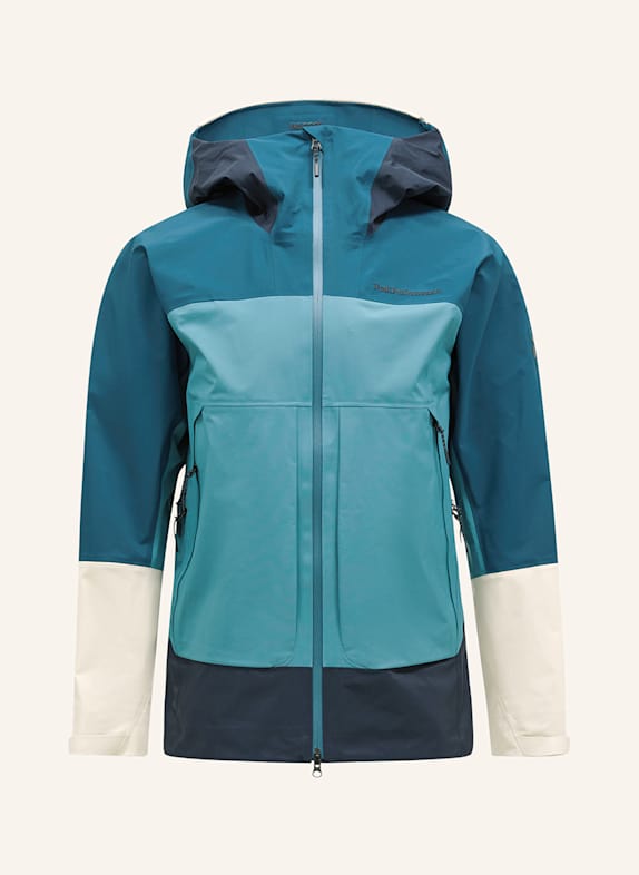 Peak Performance Hardshell-Skijacke VISLIGHT PETROL/ MINT/ CREME