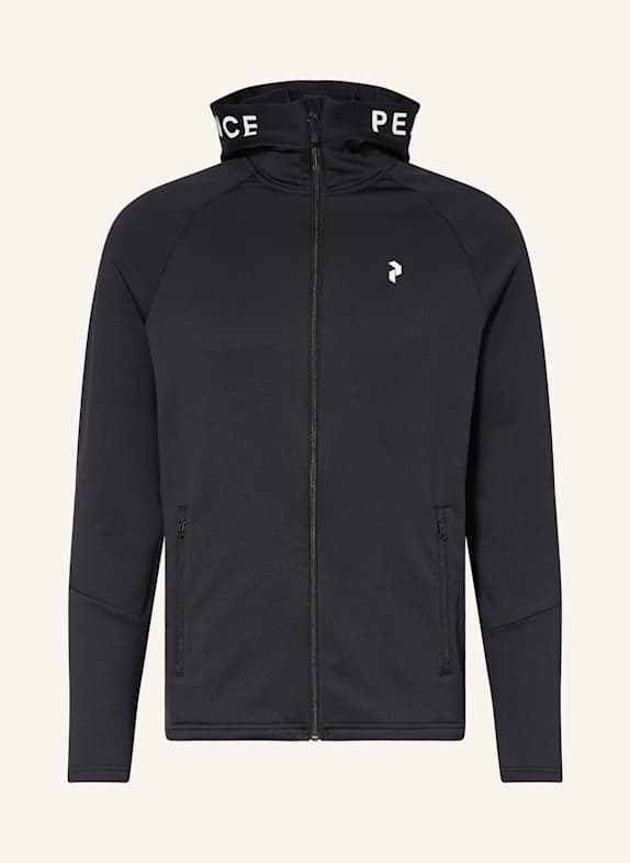 Peak Performance Midlayer-Jacke RIDER ZIP HOOD SCHWARZ
