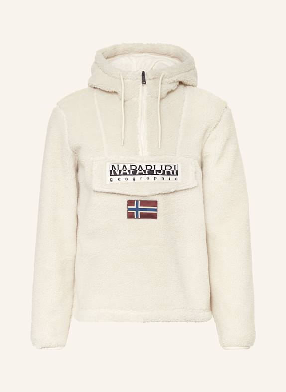 NAPAPIJRI Teddyfell-Hoodie T-BURGEE CREME