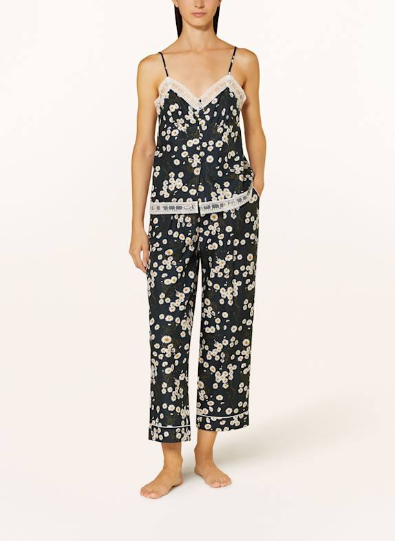 ERES 7/8 lounge broek BEAUCOUP ZWART / WIT / GEEL