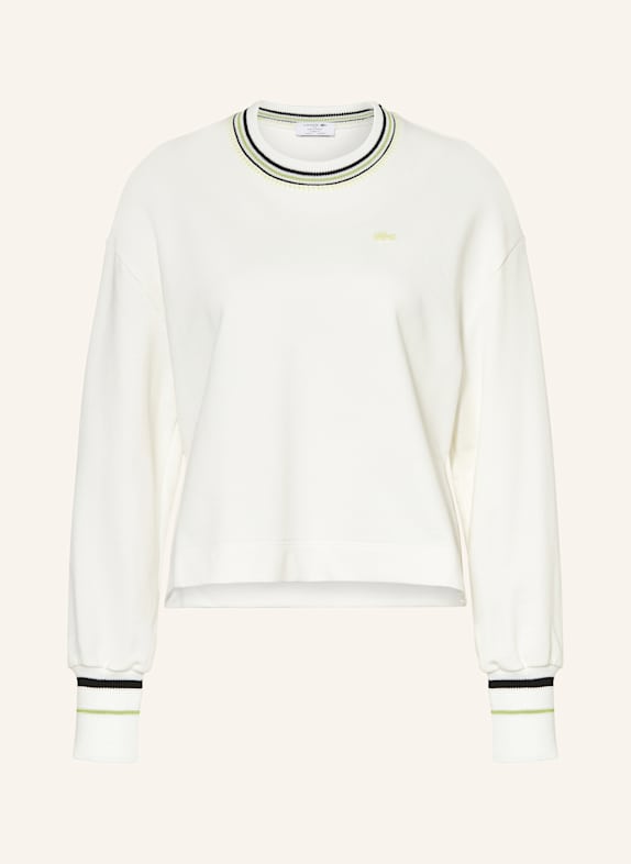 LACOSTE Cropped-Sweatshirt WEISS