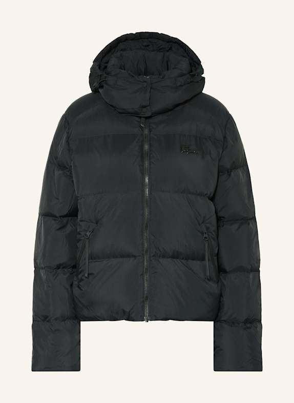 LACOSTE Daunenjacke mit abnehmbarer Kapuze SCHWARZ