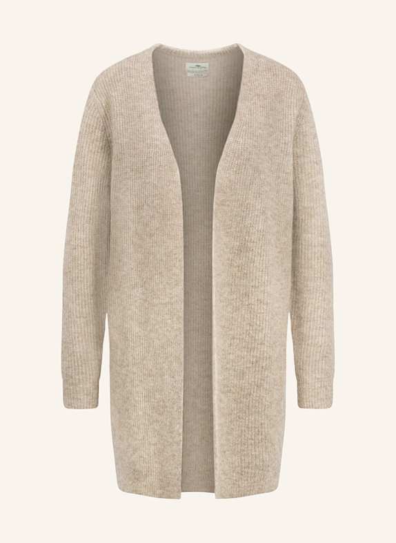 FYNCH-HATTON Knit cardigan with alpaca BEIGE