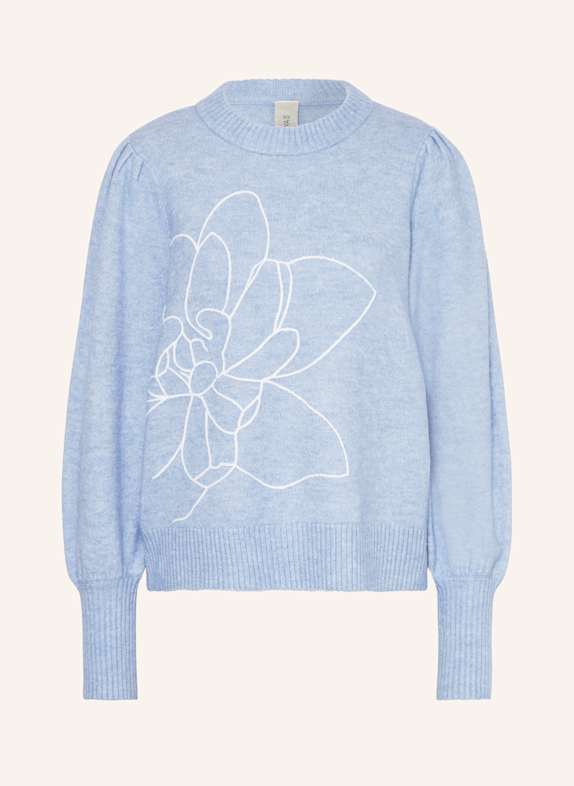 Y.A.S. ski pullover HELLBLAU/ WEISS