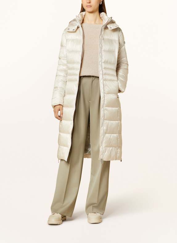 FRIEDA & FREDDIES Steppmantel DALIA LONG2 mit abnehmbarer Kapuze CREME