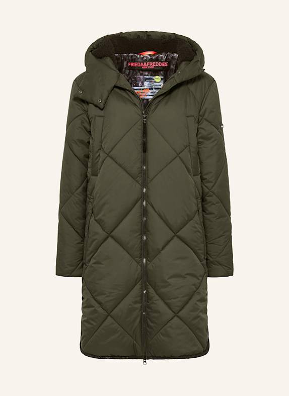 FRIEDA & FREDDIES RICHELLE quilted coat OLIVE