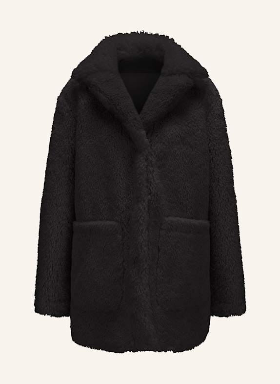 MILESTONE MSCASSIA reversible faux fur jacket BLACK