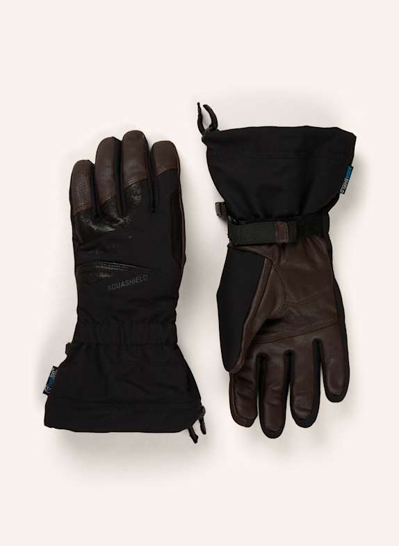 Ziener Skihandschuhe GAIKU AS® AW SCHWARZ/ DUNKELBRAUN