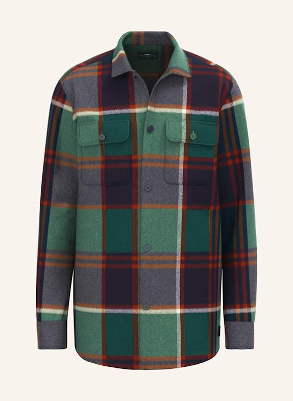 FYNCH-HATTON Bunda ZELENÁ/ ČERVENÁ/ TMAVĚ MODRÁ