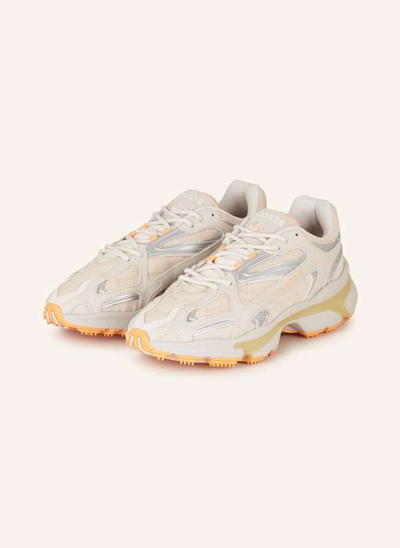 LACOSTE Sneaker BEIGE/ HELLGRAU/ SILBER