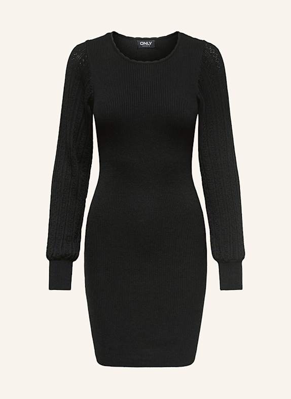 ONLY Strickkleid SCHWARZ