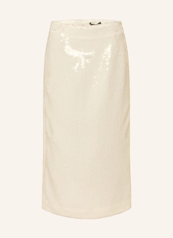 SLY 010 Jupe SOLEA à paillettes BLANC