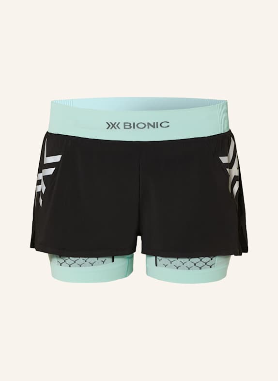 X-BIONIC 2-in-1 running shorts TWYCE® RACE BLACK/ MINT
