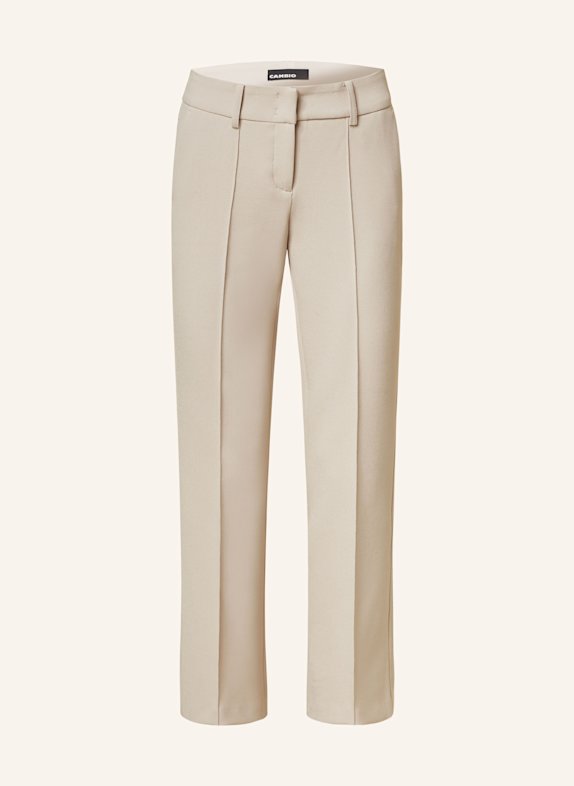 CAMBIO Bootcut trousers FARAH LIGHT BROWN