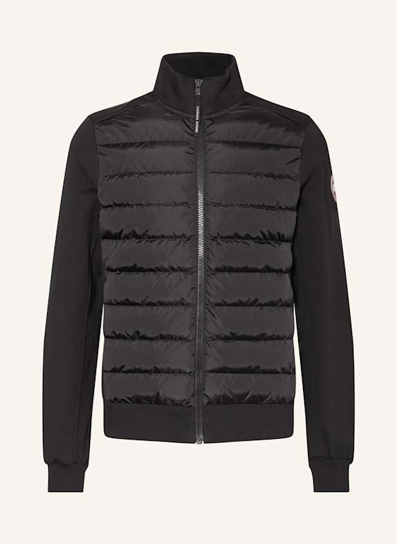 CANADA GOOSE Strickjacke im Materialmix SCHWARZ