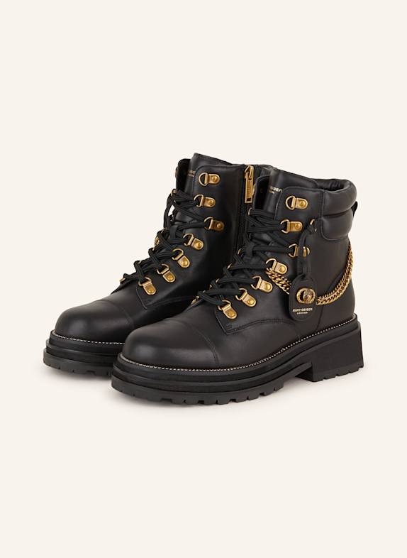 KURT GEIGER Schnürboots SCHWARZ