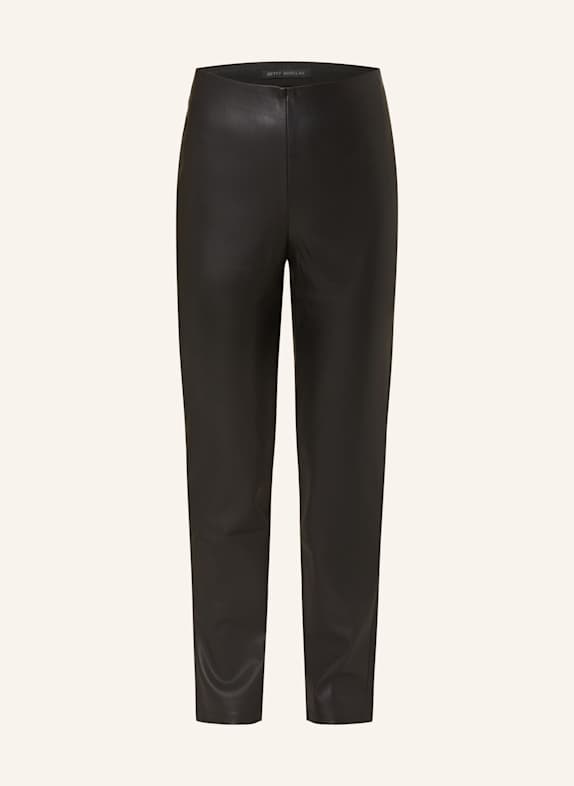 Betty Barclay Pants in leather look BLACK