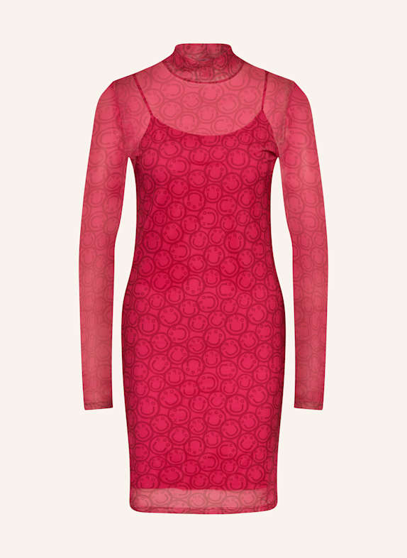 HUGO BLUE Mesh-Kleid NOELLA_B PINK/ FUCHSIA