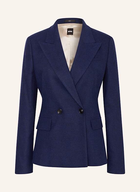 BOSS Flanellblazer JIA DUNKELBLAU