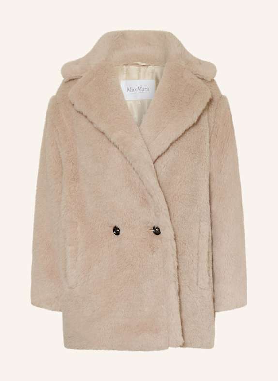 Max Mara Teddyfell-Jacke OLGA mit Alpaka BEIGE