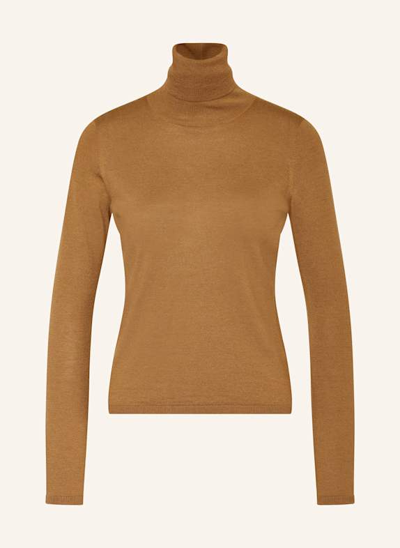 Max Mara VELOCE cashmere turtleneck sweater CAMEL