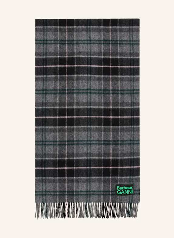 Barbour Scarf BLACK/ GRAY/ LIGHT PINK