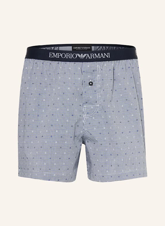 EMPORIO ARMANI Web-Boxershorts BLAU/ OLIV/ WEISS