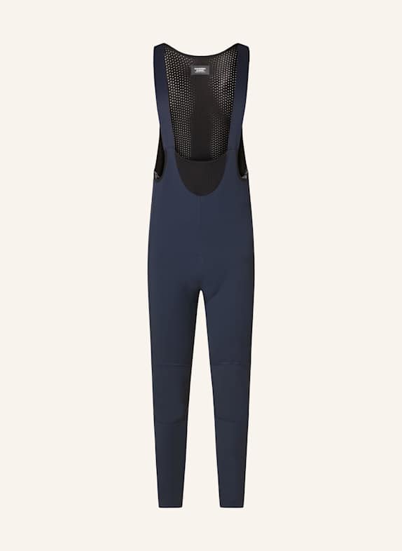 PAS NORMAL STUDIOS Gefütterte Radhose mit gepolstertem Einsatz MECHANISM DEEP WINTER DUNKELBLAU/ SCHWARZ