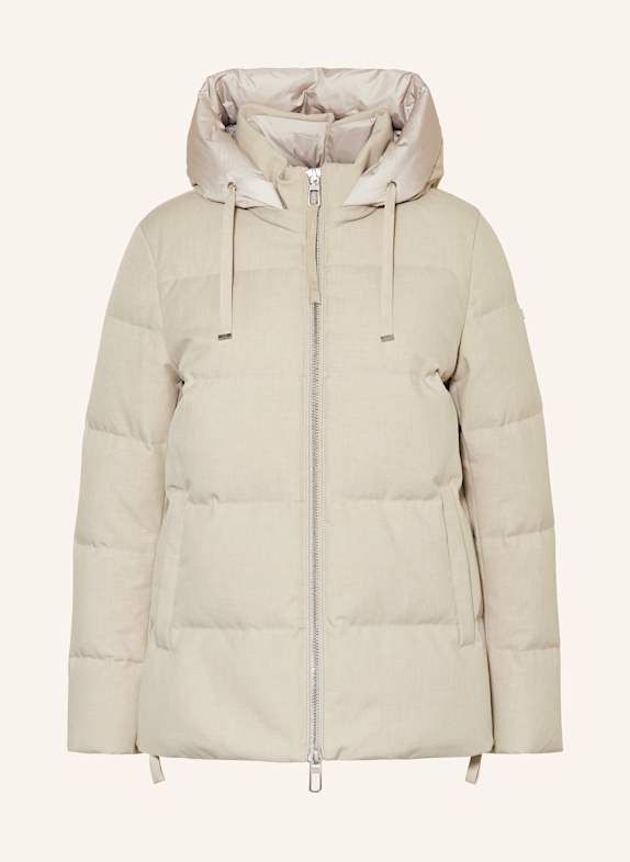 DUNO Daunenjacke LOTTI mit abnehmbarer Kapuze BEIGE