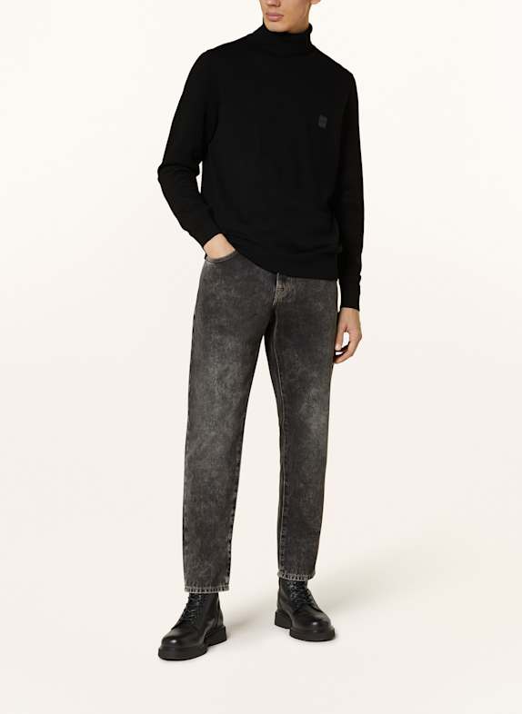 BOSS Rollkragenpullover AKIRO SCHWARZ