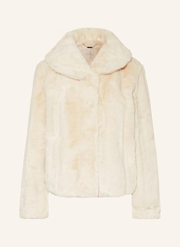 GUESS Kunstfell-Jacke NEW SOPHY CREME