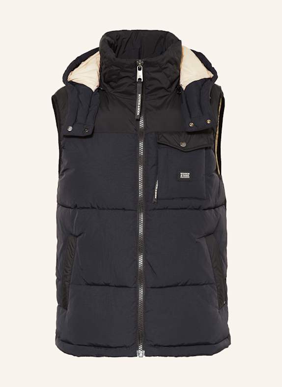 SCOTCH & SODA Quilted vest BLACK