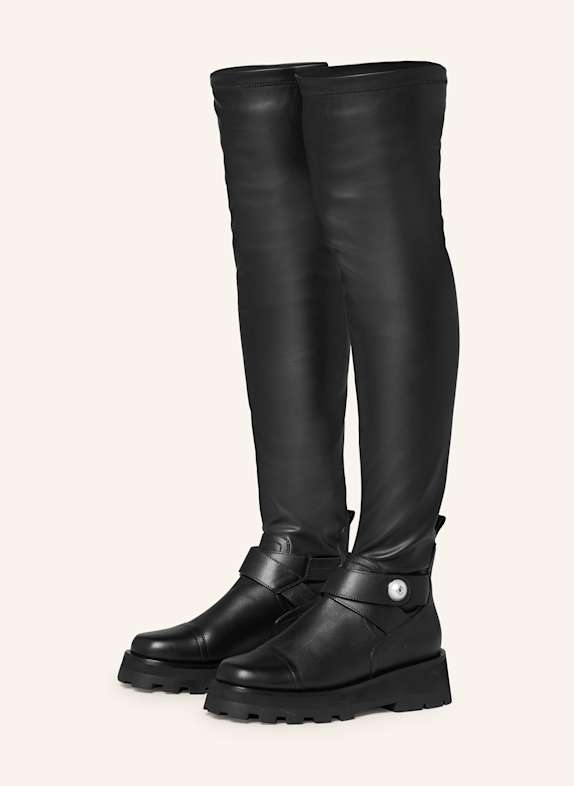 JIMMY CHOO Overknee-Stiefel MEENA SCHWARZ