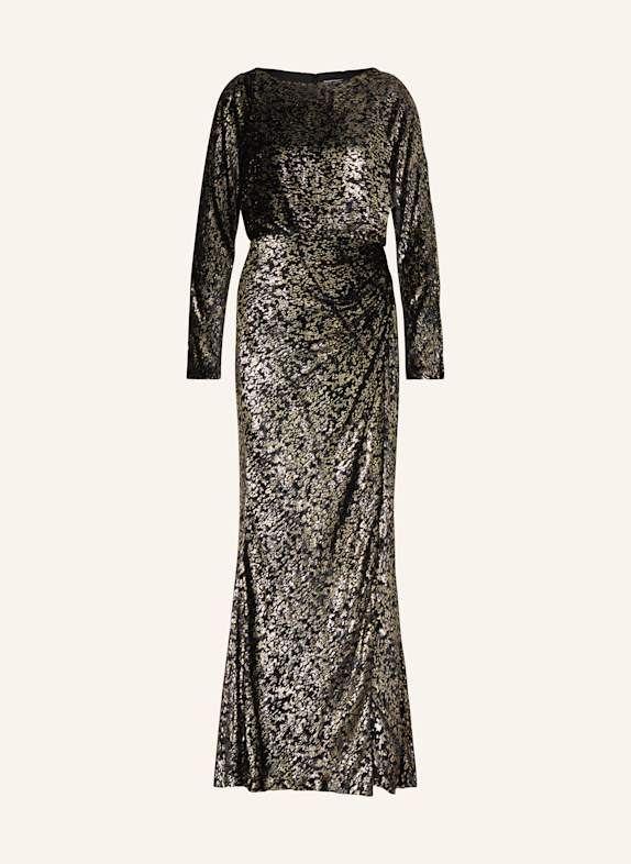 SIMKHAI Abendkleid ANGELIQUE SCHWARZ / GOLD