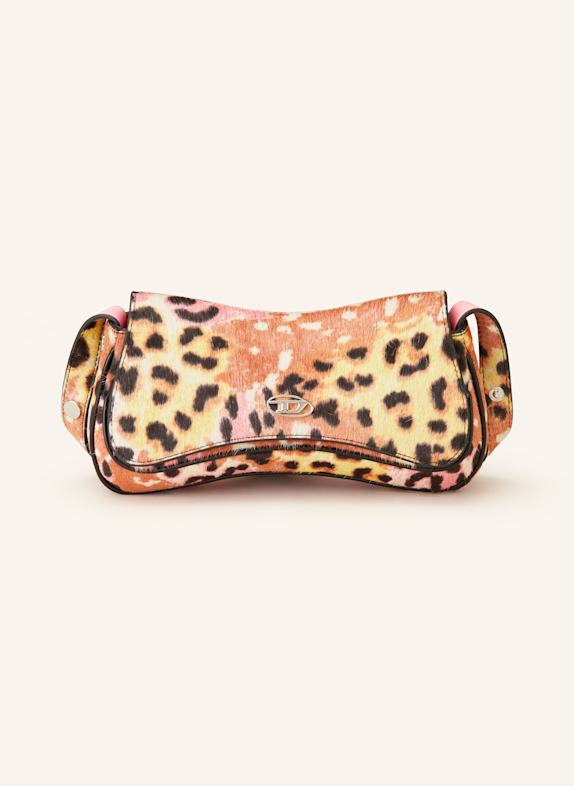 DIESEL Schultertasche PLAY HELLBRAUN/ GELB/ ROSA
