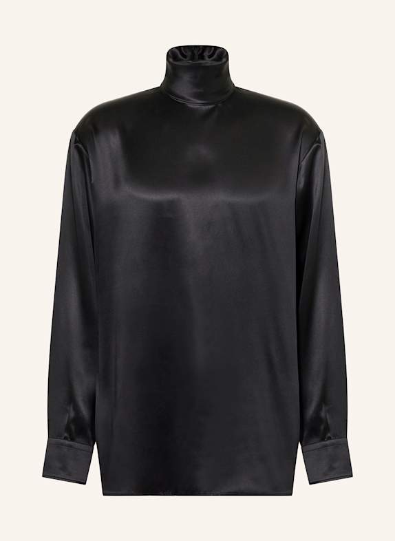 DOLCE & GABBANA Seidenhemd Comfort Fit SCHWARZ
