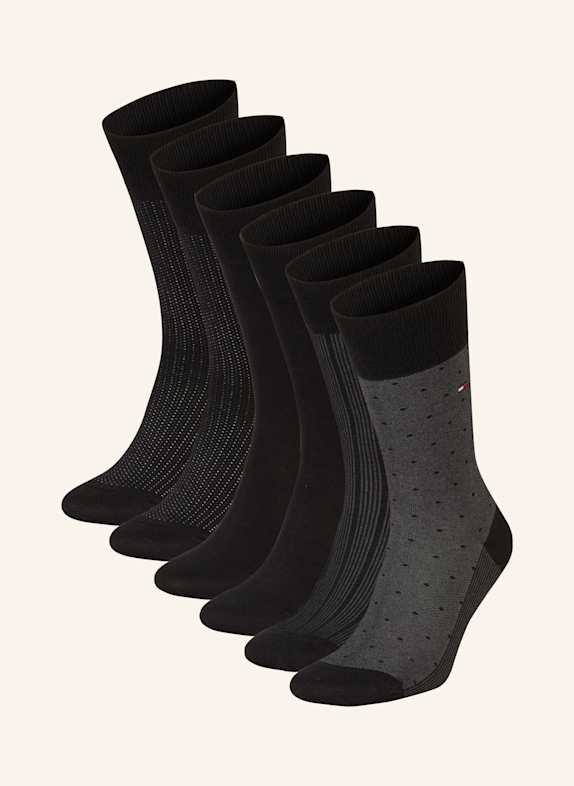 TOMMY HILFIGER 6er-Pack Socken mit Geschenkbox 002 BLACK