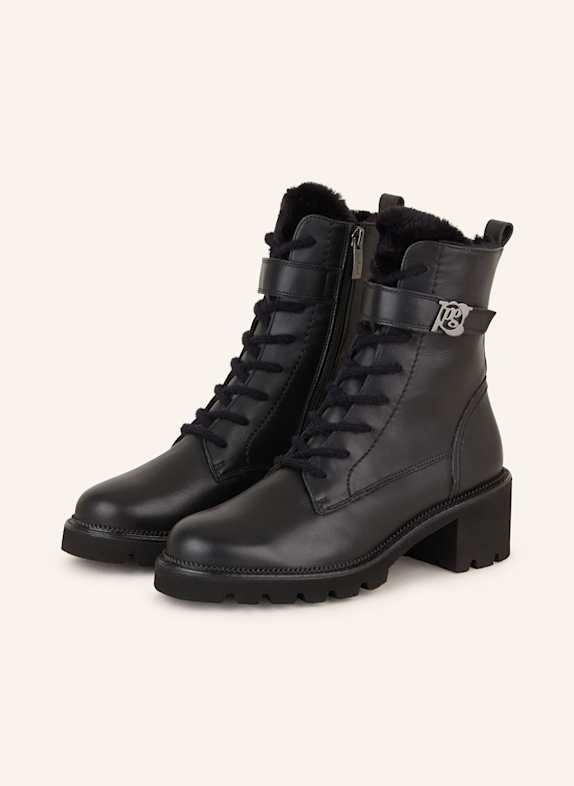 paul green Lace-up boots BLACK